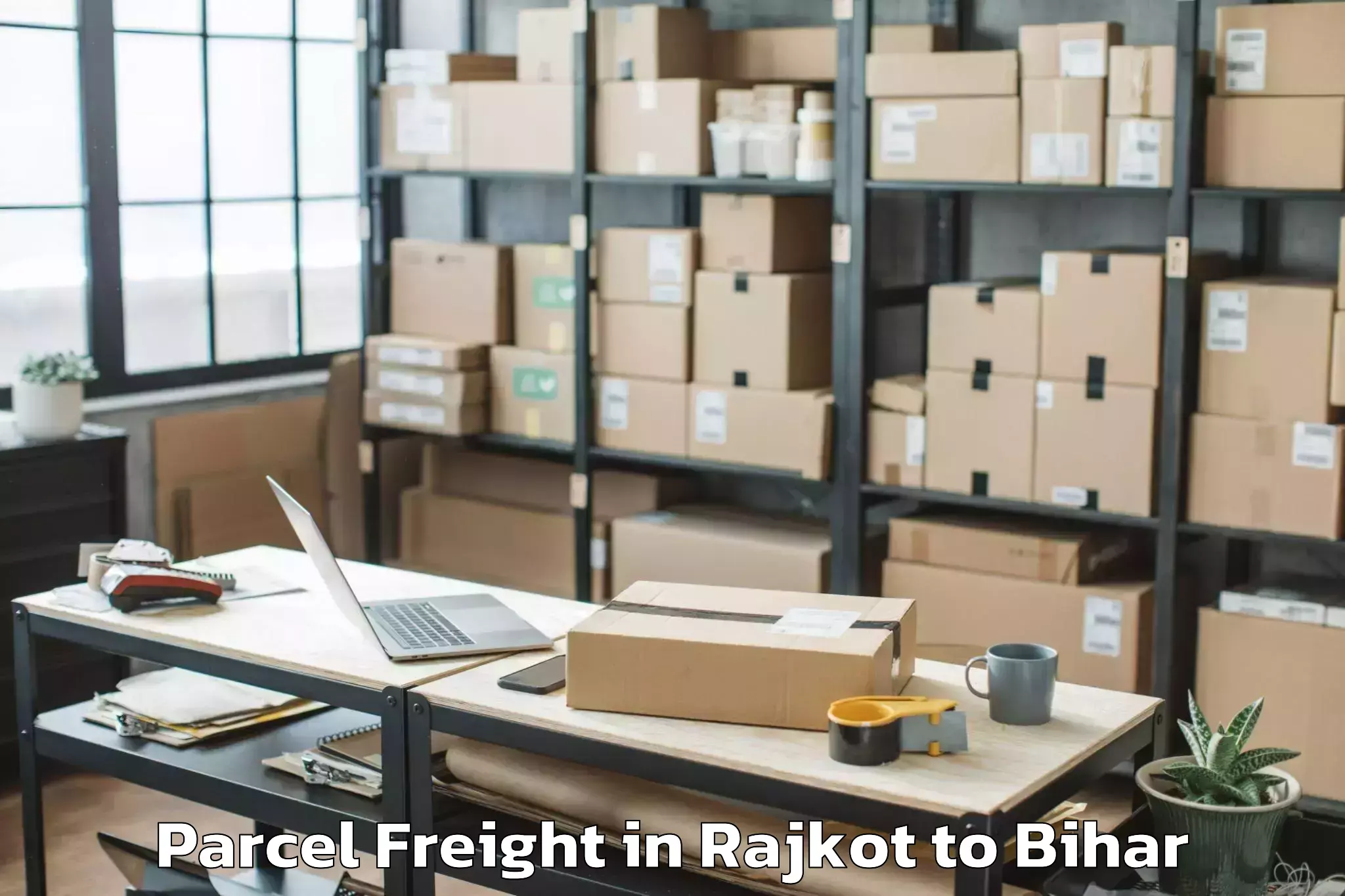 Comprehensive Rajkot to Rajaun Parcel Freight